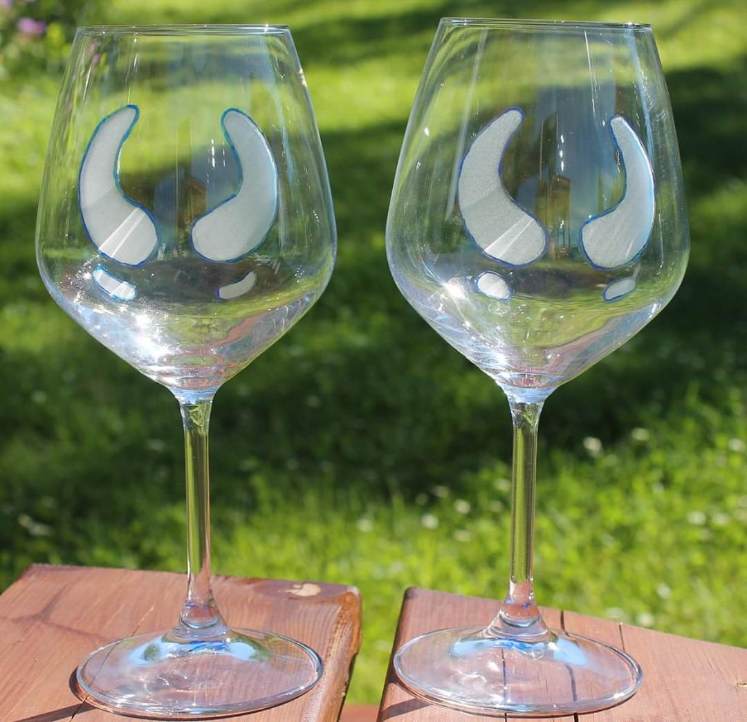 Vinglas Handmålade Divinoglas