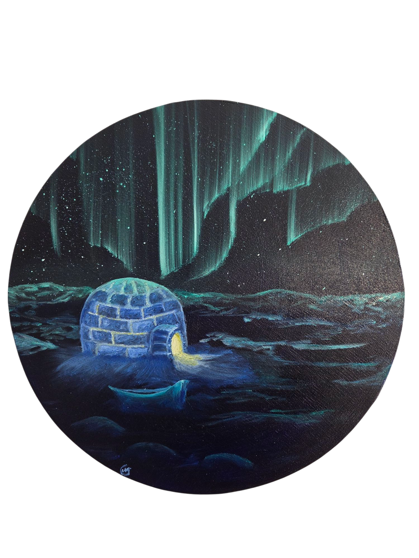 Igloo under norrsken