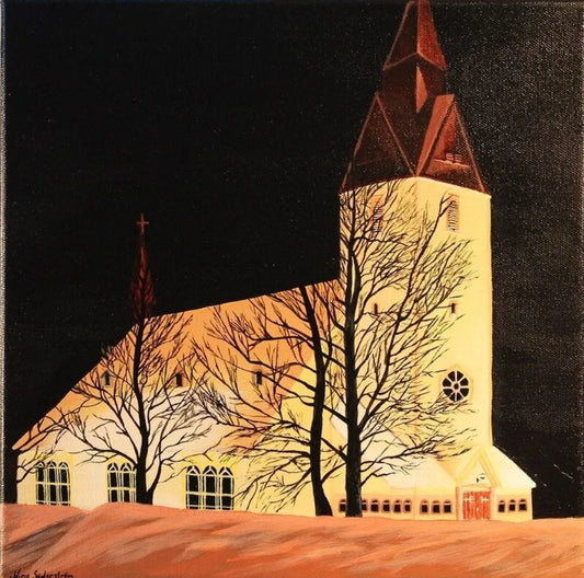 Tärnaby Kyrka -Upplyst