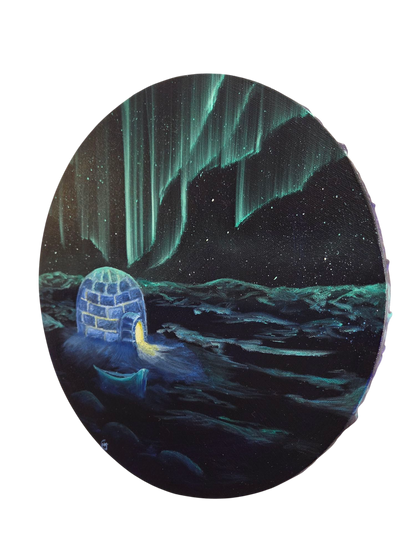 Igloo under norrsken