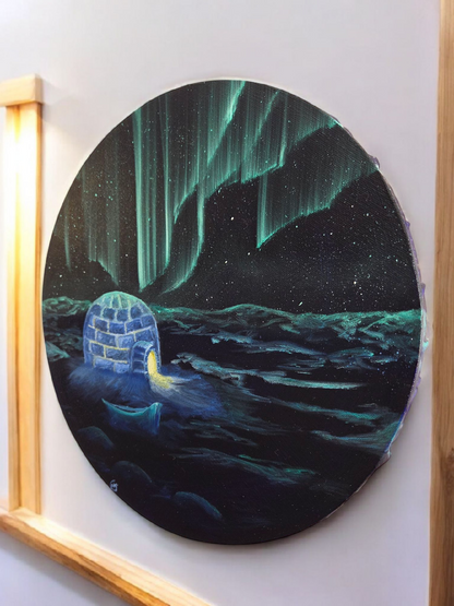 Igloo under norrsken